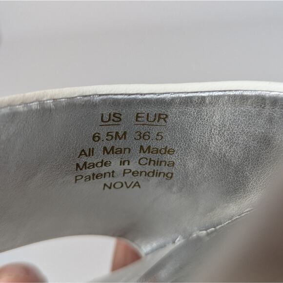 Circus NY by Sam Edelman White Croc Nova Block Heel Mules Size 6.5 - Picture 11 of 11